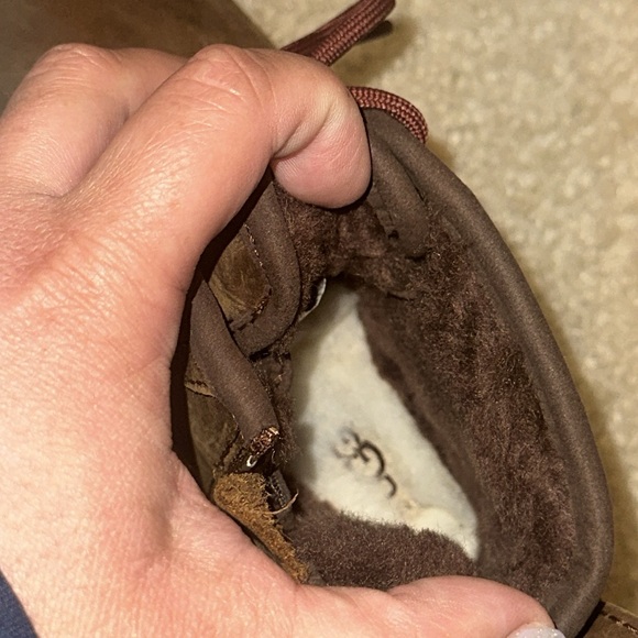 NWOT UGG boys Neumel II grizzly chukka boot size 12 - Picture 6 of 7